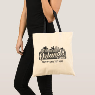 Custom Text Orlando Florida Tote Bag
