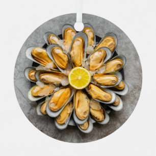 Custom Text Oyster Platter Metal Tree Decoration