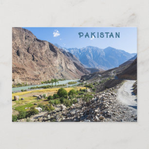 Custom Text Pakistan Postcard