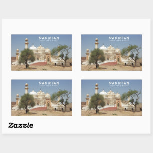 Custom Text Pakistan Rectangular Sticker