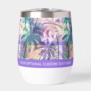 Custom Text Palm Trees Pattern