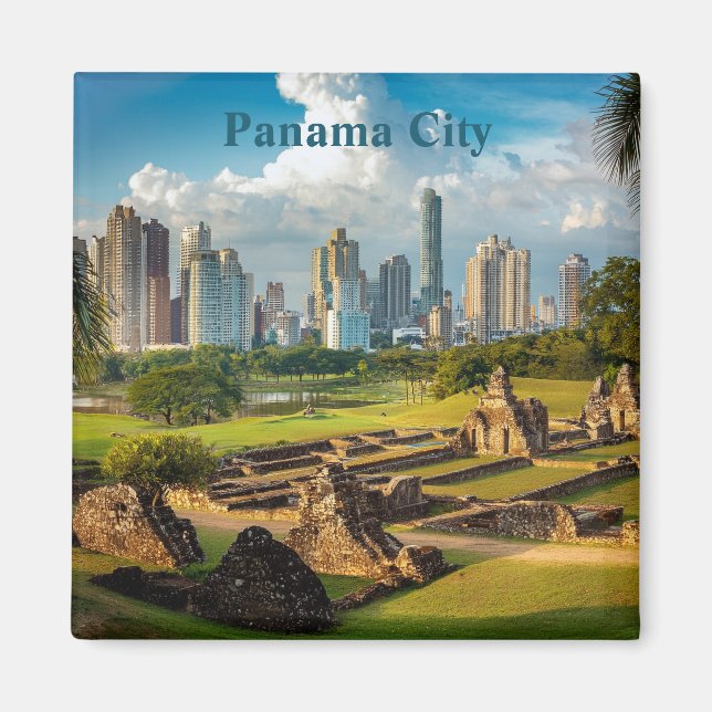 Custom Text Panama City Magnet (Front)