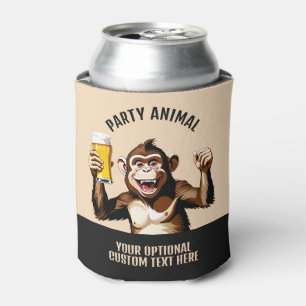Custom Text Party Animal Can Cooler