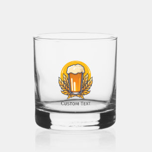 Custom Text Party Whiskey Glass