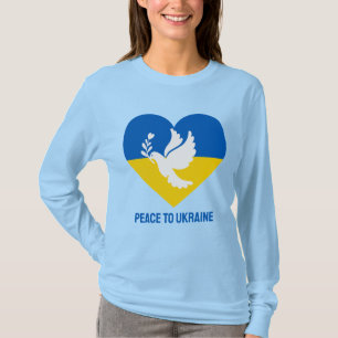 Custom Text Peace to Ukraine T-Shirt
