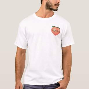 Custom Text Peach Emoji T-Shirt