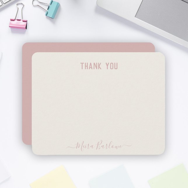 CUSTOM TEXT Personal Modern Script Calligraphy Card (Creator Uploaded)
