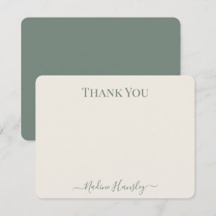 CUSTOM TEXT Personal Monogram Modern Script Card