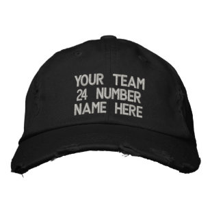 Custom Text Personalised Embroidered Baseball Cap