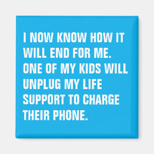 Custom Text Personalised Funny Quote Magnet