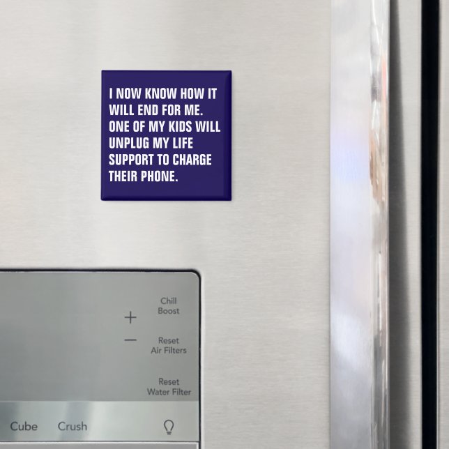Custom Text Personalised Funny Quote Magnet (In Situ (Fridge))