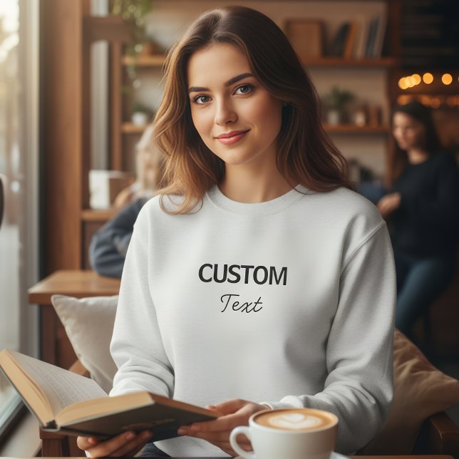 Custom Text Personalized Sweatshirt - Minimalist (Creator Uploaded)