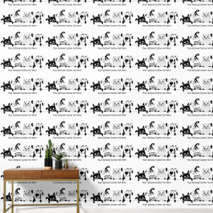 Custom Text Pets Illustration Wallpaper