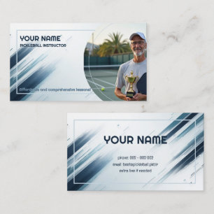 Custom text & Photo Court Credibility Business Card