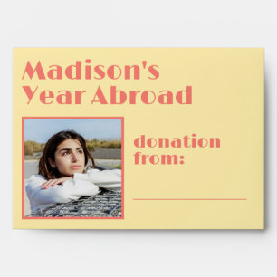 Custom Text & Photo Donation Envelope