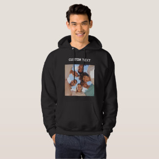 Custom Text Photo Hoodie