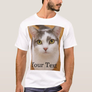 Custom Text Photo Personalized  T-Shirt
