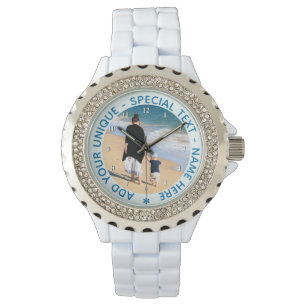 Custom Text Photo Watch Gift Your Favourite Photos