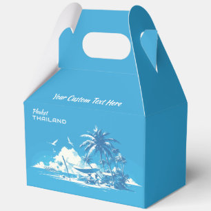 Custom Text Phuket Thailand Favour Box
