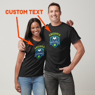 Custom text Pickleball T-Shirt