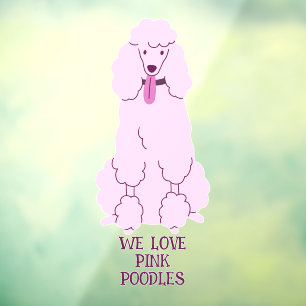 Custom Text Pink Poodle