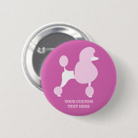Custom Text Pink Poodle