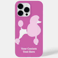 Custom Text Pink Poodle