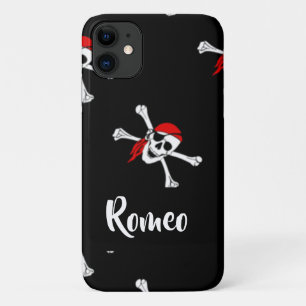 Custom text pirates pattern Case-Mate iPhone case