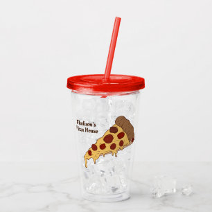 Custom text Pizza Slices tumblers