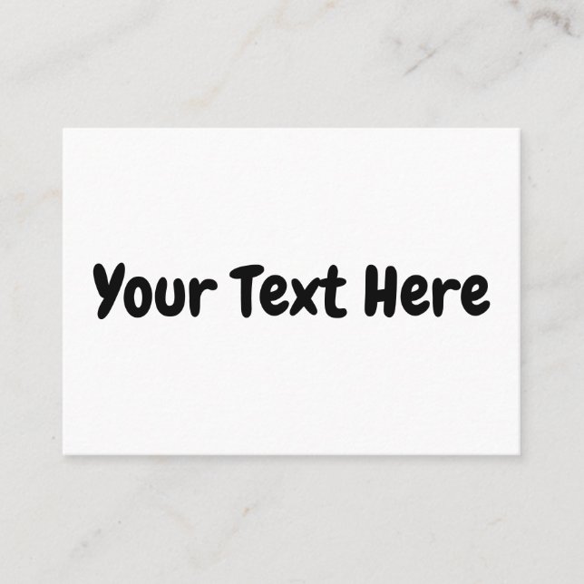 Custom Text  Place Card (Front)