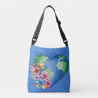 Custom Text Planet Earth Heart