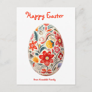 Custom Text Polish Folklore Egg-citing Folklore  Postcard