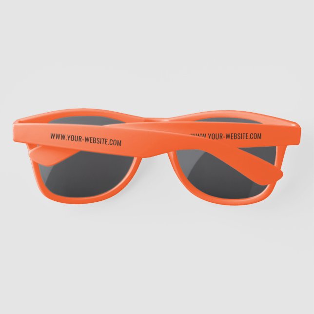 Custom Text Promotional Sunglasses - Your Business (Back)