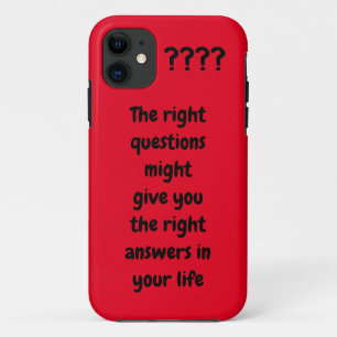 Custom text Quote or favourite idiom red and black Case-Mate iPhone Case