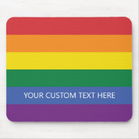 Custom Text Rainbow Flag