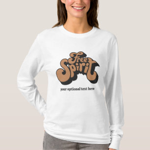 Custom Text Retro "Free Spirit" T-Shirt
