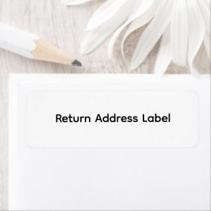 Custom Text Return Address Label