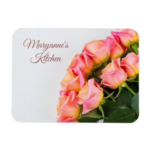 Custom text Roses magnet