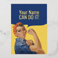Custom text Rosie The Riveter
