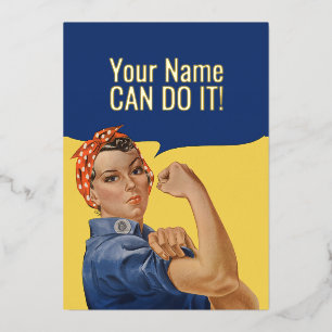 Custom text Rosie The Riveter