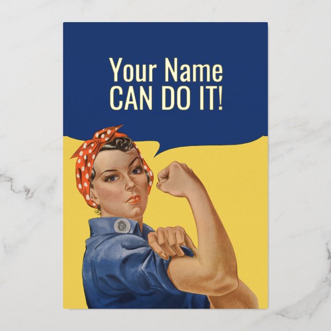 Custom text Rosie The Riveter (Front)