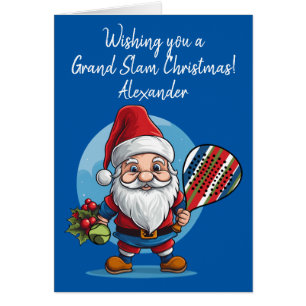 🎾🎄Custom text, Santa Smashmas Padel