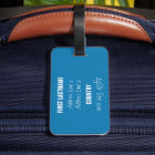 Custom text Scuba Diver luggage tags