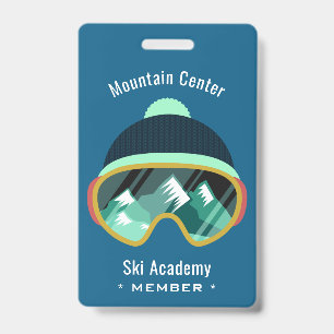Custom Text Ski Mask badges ID Badge