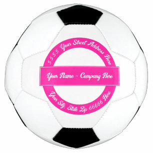 Custom Text Soccer Ball Template Design Your Own