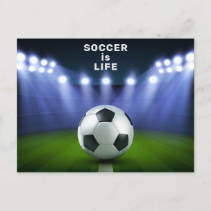 Custom text Soccer Stadium postcard
