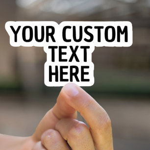 Custom Text Stickers Build Your Own Stickers