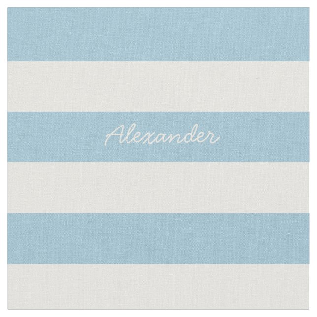 Custom Text & Stripes Fabric (Close Up)