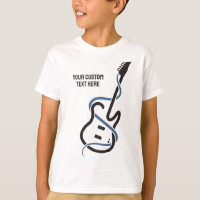 Custom Text Stylised Guitar