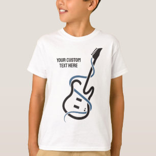 Custom Text Stylised Guitar T-Shirt